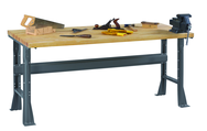 72 x 30 x 33-1/2" - Wood Bench Top Work Bench - Exact Industrial Supply