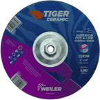 9X1/4 TIGER CERAMIC T27 GRIND WHL - Exact Industrial Supply