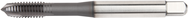 1-8 2B 3 Flute HSSCo Plug Spiral Point Tap-TiN - Exact Industrial Supply