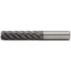 3/8x3/8x1-1/2x4 .015R 5FL Carbide End Mill-Round Shank-AlTiN - Exact Industrial Supply