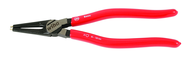 Straight Internal Retaining Ring Pliers 1.5 - 4" Ring Range .090" Tip Diameter with Soft Grips - Exact Industrial Supply