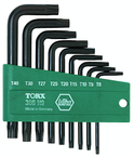 26 Piece  - T5 - T50 and .050 - 3/8 - Torx & Ball End Hex - L-Key Set - Exact Industrial Supply