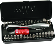 34PC COMPACT BIT SET W/REV RATCHET - Exact Industrial Supply