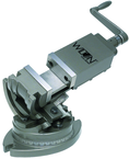 3-Axis Precision Tilting Vise 4" Jaw Width, 1-1/2" Jaw Depth - Exact Industrial Supply