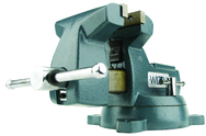 744, 740 Series Mechanics Vise - Swivel Base, 4" Jaw Width, 4-1/2" Jaw Opening, 3-7/8" Throat Depth - Exact Industrial Supply