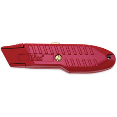WK5V Heavy Duty Retractable Utility Knife With 3 Blades, Carded - Exact Industrial Supply
