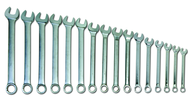 16 Piece Supercombo Wrench Set - High Polish Chrome Finish SAE; 1-5/16 - 2-1/2"; Tools Only - Exact Industrial Supply