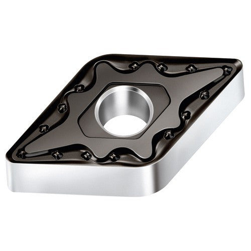 DNMG 331 Double-sided|G WSM30, 1/64″ Corner Radius, 3/16″ Thick, 3/8″ Inscribed Circle, 55° Diamond, Turning Indexable Insert - Exact Industrial Supply