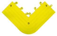 ErgoDeck Single Outside Corner - 6' x 15' x 15' (Yellow) - Exact Industrial Supply
