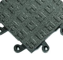 ErgoDeck General PupposeÂ Solid w/ GritShieldÂ Egronomic TilesÂ 18" x 18" x 7/8" Thick (Black) - Exact Industrial Supply