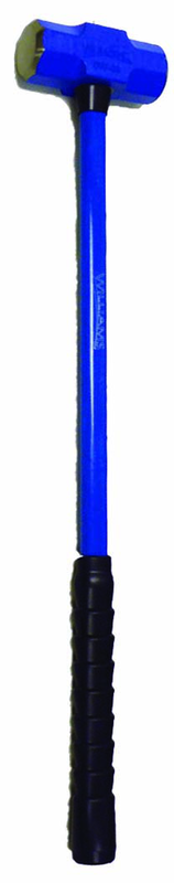 8 lb - 32" Fiberglass Handle - 2" Head Diameter - Soft Steel Sledge Hammer - Exact Industrial Supply