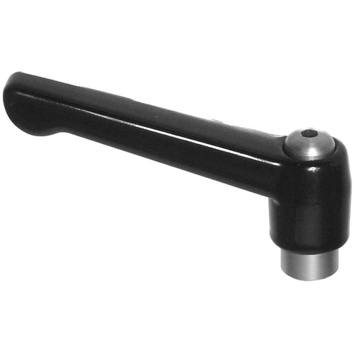 Model 70721, Clamp Lever Size 3 - Zinc Classic Style with Steel Insert, Screw and Spring tapped 3/8″–16 - Exact Industrial Supply