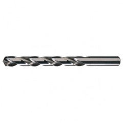 #45 RHS / RHC HSS 118 Degree Radial Point General Purpose Jobber Length Drill - Bright - Exact Industrial Supply