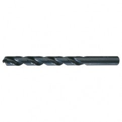 21/64 RHS / RHC HSS 118 Degree Radial Point General Purpose Jobber Length Drill - Steam Oxide - Exact Industrial Supply
