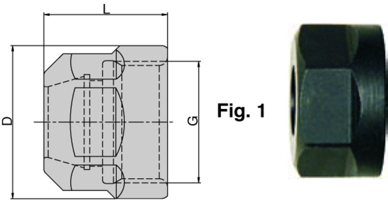 ER16-DIN 6499 Top Clamping Nut-Hex - Exact Industrial Supply