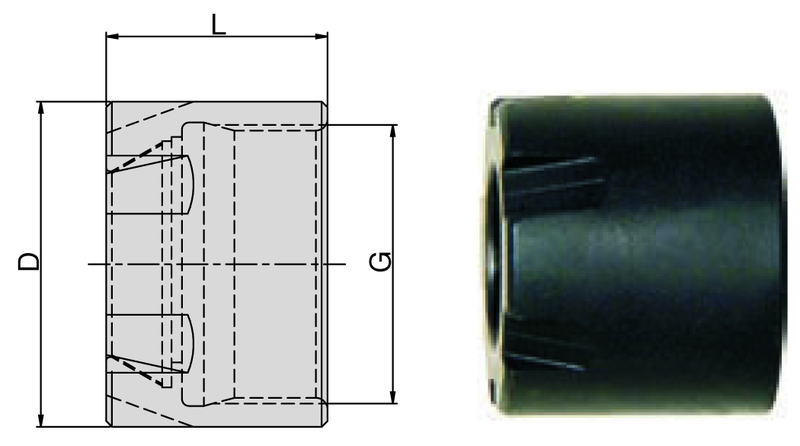 ER20M Top Clamping Nut -Mini - Exact Industrial Supply