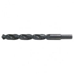 25/64 RHS / RHC HSS 118 Degree Radial Point General Purpose Jobber Length Drill - Steam Oxide - Exact Industrial Supply