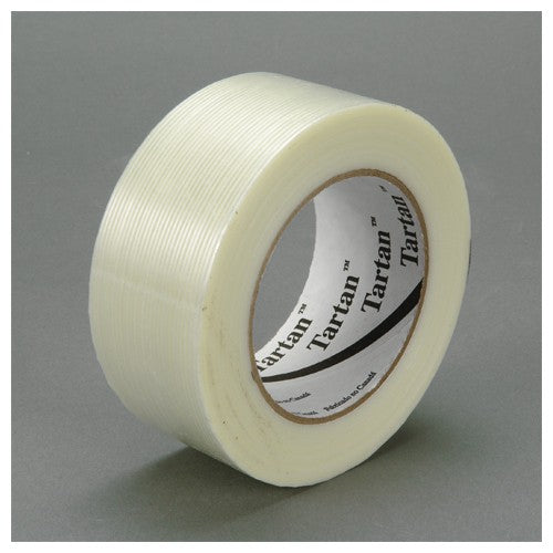 72 mm × 55 m Tartan Filament Tape Clear Alt Mfg # 39476 - Exact Industrial Supply