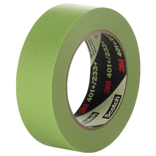 3M High Performance Green Masking Tape 401+ 36 mm × 55 m individually wrapped - Exact Industrial Supply
