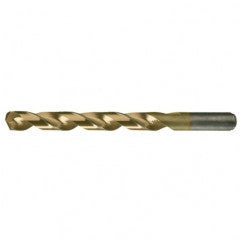 #51 RHS / RHC HSS-CO 8% (M42) 135 Degree Split Point Heavy Duty Cobalt Drill - TiN - Exact Industrial Supply