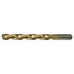 #51 RHS / RHC HSS-CO 8% (M42) 135 Degree Split Point Heavy Duty Cobalt Drill - TiN - Exact Industrial Supply