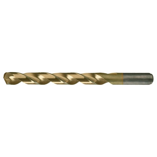 #4 RHS / RHC HSS-CO 8% (M42) 135 Degree Split Point Heavy Duty Cobalt Drill - TiN - Exact Industrial Supply