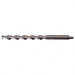 27/64 RHS / RHC HSS 118 Degree Notched Point HSS Parabolic Taper Length Drill - Bright - Exact Industrial Supply