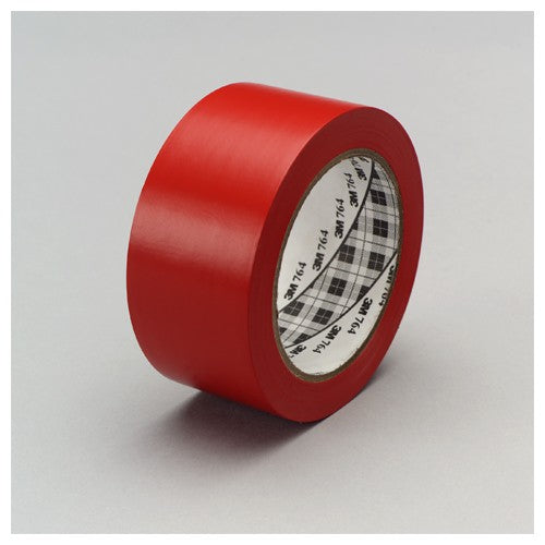 3M General Purpose Vinyl Tape 764 Red 1″ × 36 yd 5 mil Individually Wrapped Conveniently Packaged - Exact Industrial Supply