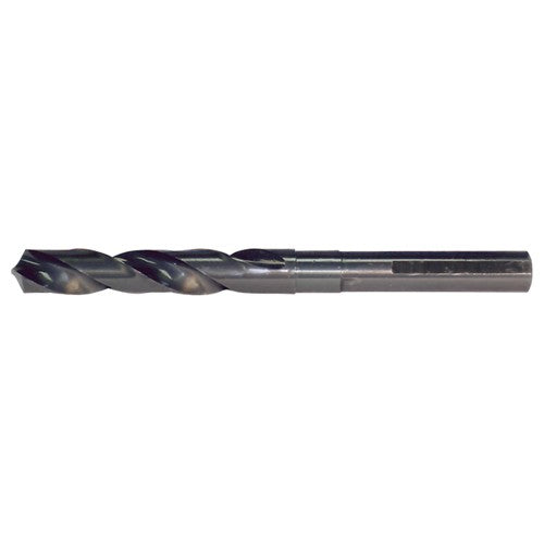 24.00mm RHS / RHC HSS 118 Degree Split Point Silver & Deming Reduced Shank Drill - Steam Oxide - Exact Industrial Supply