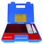 240 Pc. X-Tended Range Pin Gage Set .011 - .250" in .001" Increments (Plus) - Exact Industrial Supply