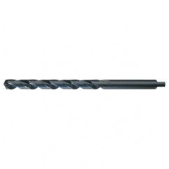 3/16 RHS / RHC HSS 118 Degree Radial Point Automotive Tanged Shank Style Taper Length Drill - Steam Oxide - Exact Industrial Supply