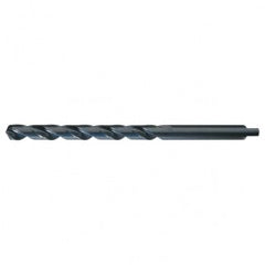 3/16 RHS / RHC HSS 118 Degree Radial Point Automotive Tanged Shank Style Taper Length Drill - Steam Oxide - Exact Industrial Supply