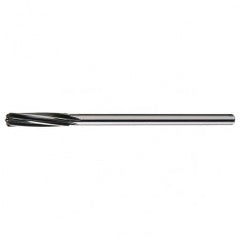 29/64 RHS / RHC HSS Straight Shank Spiral Flute Reamer - Bright - Exact Industrial Supply