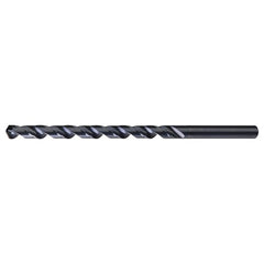 3/8″ RHS / RHC HSS 118 Degree Radial Point Extra Length Drill - Steam Oxide - Exact Industrial Supply