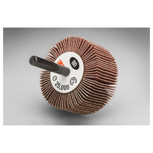 ‎3M Flap Wheel Type 83 244D 1-1/2″ × 1/2″ × 1/4″ 80 X-weight - Exact Industrial Supply
