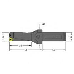 UD-0750-2D-075 - .75" Dia - Indexable Drill - Coolant Thru - Exact Industrial Supply