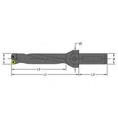 UD-1625-4D-125 - 1.625" Dia - Indexable Drill - Coolant Thru - Exact Industrial Supply
