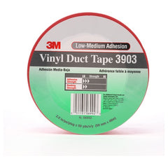 3M Vinyl Duct Tape 3903 Red 2″ × 50 yd 6.5 mil 2 Individually Wrapped Conveniently Packaged - Exact Industrial Supply