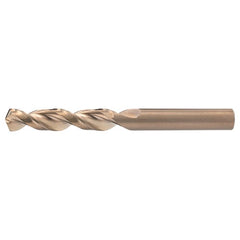 #1 RHS / RHC HSS-CO 8% (M42) 135 Degree Split Point Q-Cobalt Wide Land Parabolic Drill - Straw / Gold Oxide