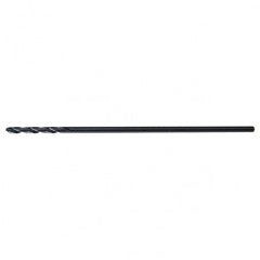 3/8 RHS / RHC HSS 135 Degree Split Point 12″ Aircraft Extension Drill - Steam Oxide - Exact Industrial Supply