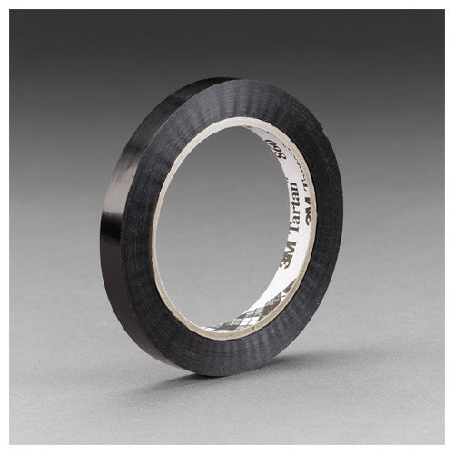 12 mm × 110 m Tartan Strapping Tape Black Alt Mfg # 73624 - Exact Industrial Supply