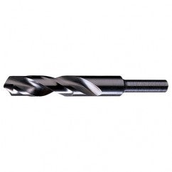 29/32 RHS / RHC HSS 118 Degree Radial Point 1/2″ Reduced Shank Silver & Deming Drill - Steam Oxide - Exact Industrial Supply