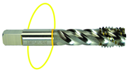 1-8 Dia. - H4 - 4 FL - Std Spiral Flute Tap - Yellow Ring - Exact Industrial Supply