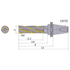 SPX4R3234CAT50NM INDEXABLE ENDMILL