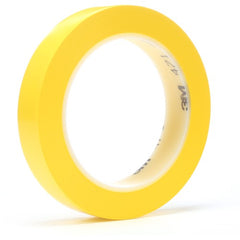 3M Vinyl Tape 471 Yellow 3/4″ × 36 yd 5.2 mil - Exact Industrial Supply