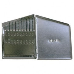 #61-#80 RHS / RHC HSS 118 Degree Radial Point General Purpose Jobber Lengh Drill Set - Steam Oxide - Exact Industrial Supply