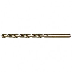 #16 RHS / RHC HSS-CO 8% (M42) 135 Degree Split Point Cobalt Heavy Duty Jobber Length Drill - Straw / Gold Oxide - Exact Industrial Supply