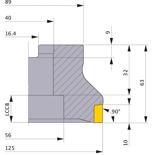 ‎VOX400-125B16R MILL