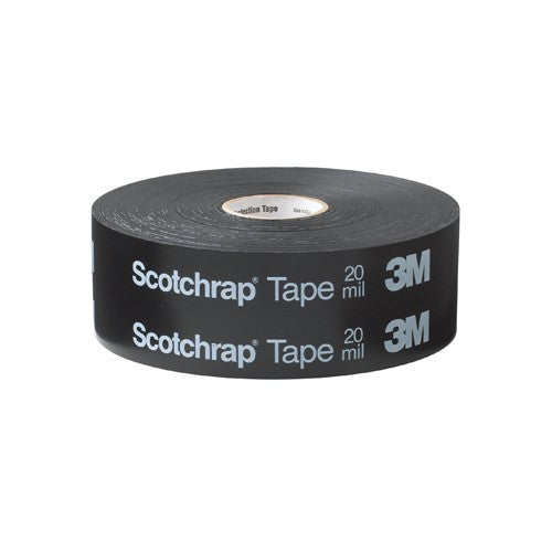 3M Scotchrap Vinyl Corrosion Protection Tape 51 1″ × 100 ft Unprinted Black - Exact Industrial Supply