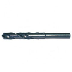 23/32 RHS / RHC HSS 118 Degree Radial Point 1/2 Reduced Shank Silver & Deming Drill - Steam Oxide - Exact Industrial Supply